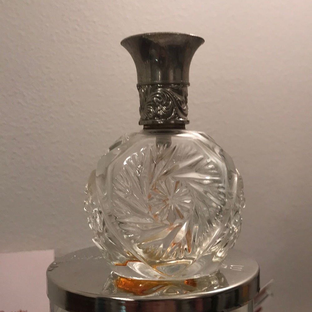 Vintage crystal safari Perfume bottle 1989 empty bottle